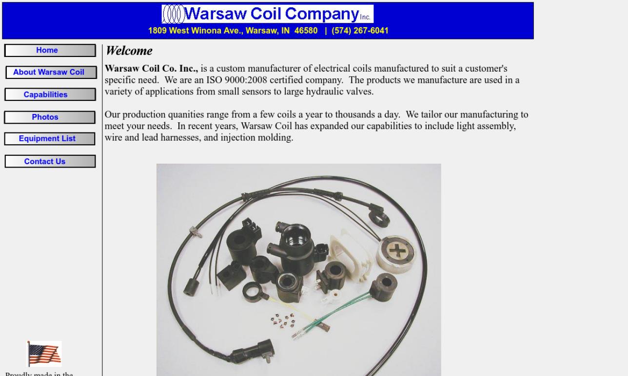 Warsaw Coil Company Inc Electric Coils